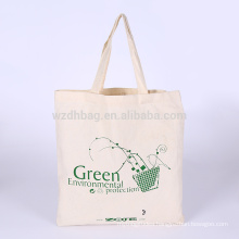 Recycled Durable Printed Natural Color Grocery Canvas Cotton Shopping Tote Bag Promotion For Advertising, Gift, Supermarket